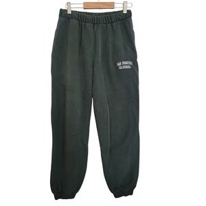 Brandy Melville Hunter‎ Green Jogger Pant Baggy Loose Fit  Lounge Cozy Pull On
